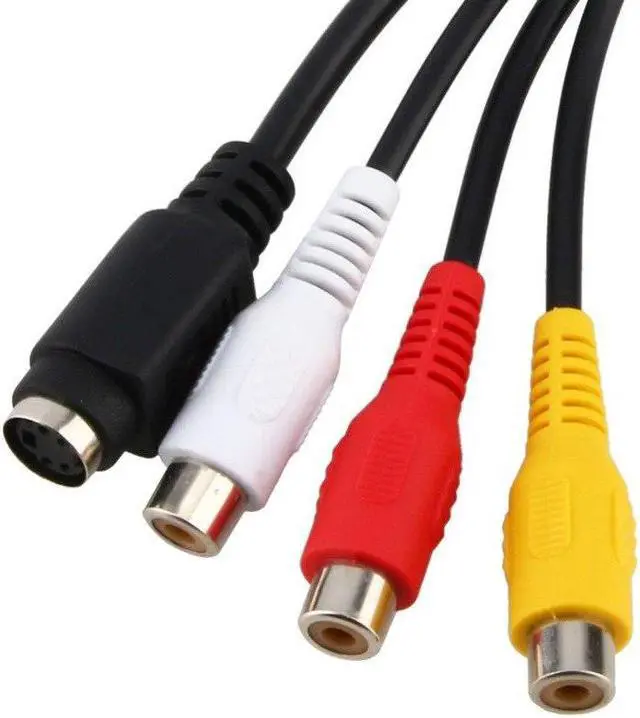 Alt view image 3 of 3 - 1PC VGA Male to S-Video 3 RCA Jack Female Composite AV TV Out Adapter Converter Connector Video Cable for Laptop PC HDTV