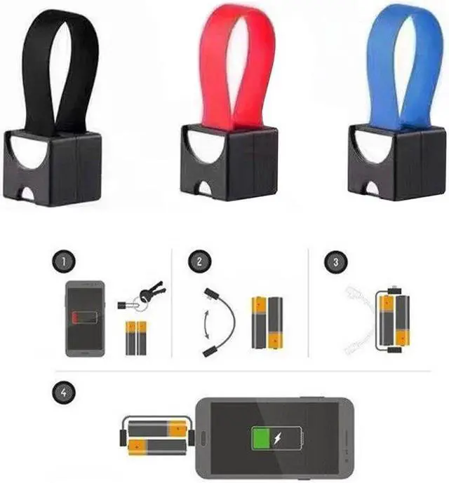 Alt view image 2 of 5 - 1Pc Portable Magnetic AA/AAA Battery Micro USB Emergency Charger for Android Phone