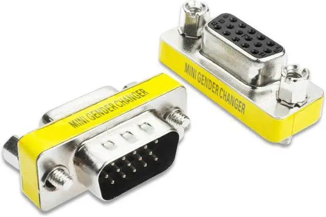 Main image of 1PCS VGA/SVGA 15 pin Port Connector Saver VGA Adapter Female to VGA Male D-sub for Monitors HDTV's Projectors VGA Splitters