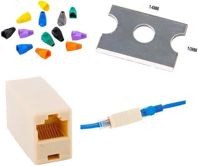 Alt view image 5 of 5 - RJ45 RJ11 RJ12 CAT5 CAT5e Portable LAN Network Repair Tool Kit Utp network cable tester Plier Crimping tool Plug 8pcs/set