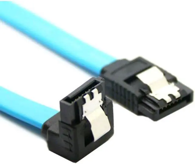 Alt view image 5 of 6 - High Speed Straight Right Angle 6Gbps SATA 3.0 Cable 6GB/s SATA III SATA 3 Cable Flat Data Cord for HDD SSD