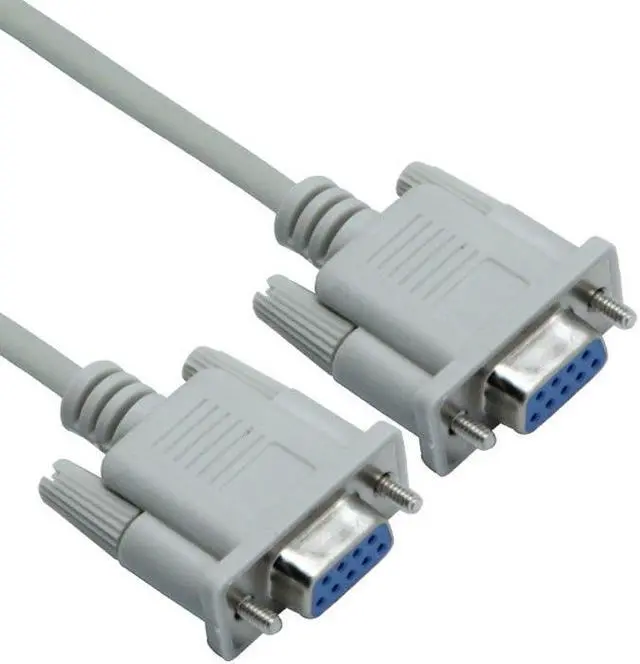 Alt view image 3 of 6 - DB9F to DB9F 9 Pin Female to Female DB9 Connector Serial Null Modem Cable RS232 to RS-232 Extension Cable 9Pin Adapter Cable
