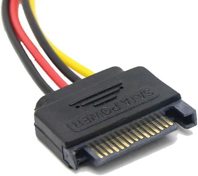 Alt view image 3 of 4 - 20cm 15pin Male to Female SATA hard disk Power Extension Cable Sata M to Sata F cable for HDD for PC