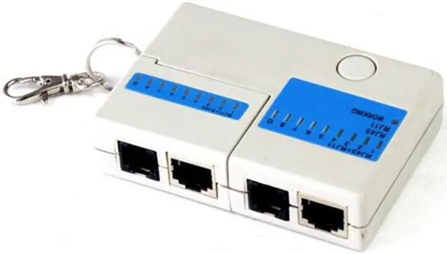 Alt view image 5 of 5 - New Pocket LED Ethernet 4 Port RJ45 RJ11 Cat5 Network LAN Cable Tester