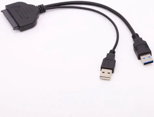 Alt view image 3 of 5 - SATA Cable 7+15pin 5Gbps SATA to USB 3.0 Drive Converter Adapter Cable for 2.5 inch HDD SSD