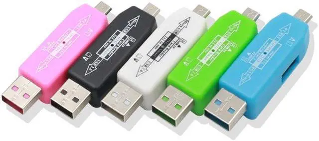 Main image of 2 in 1 USB OTG Card Reader Universal Micro USB TF SD Card Reader for PC Phone