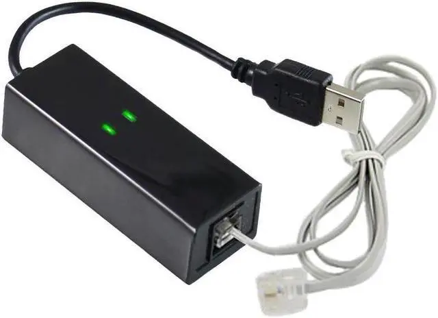 Alt view image 6 of 6 - Portable Dial Up VoiceExternal USB 2.0 56kbs USB Fax Modem with Telephone RJ11 Cablefor Windows XP/ Win 7/8/Linux