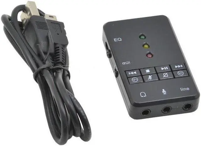 Alt view image 2 of 4 - High Quality EQ Xear 3D USB Sound Card 7.1 Channel Audio Adapter LED Indicator For Windows Vista/XP/7/8/Mac OS/Android
