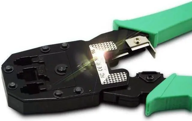 Alt view image 3 of 3 - RJ45 RJ11 RJ12 CAT5 Network Lan Cable Crimping Pliers Tools Crimp Cut Strip Tool Wire Crimper Tools