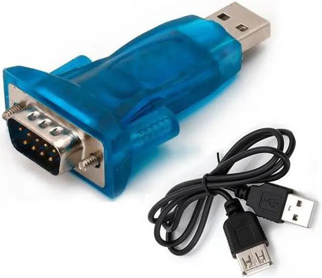 Alt view image 3 of 3 - Computer Accessories USB 2.0 RS232 Serial Port DB9 9 Pin 9p Male Adapter Converter