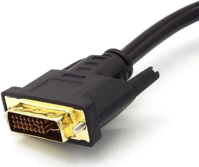 Alt view image 3 of 5 - High Quality DVI-I 24+5 Pins Male to 2 Dual VGA Female Monitor Adapter Splitter Cable