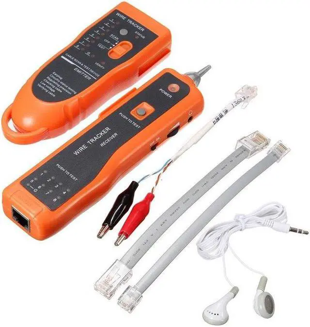 Alt view image 3 of 3 - XQ-350 RJ11 RJ45 Cat5 Cat6 Telephone WireTracer Toner Ethernet UTP LAN Network Cable Tester Detector Line Finder