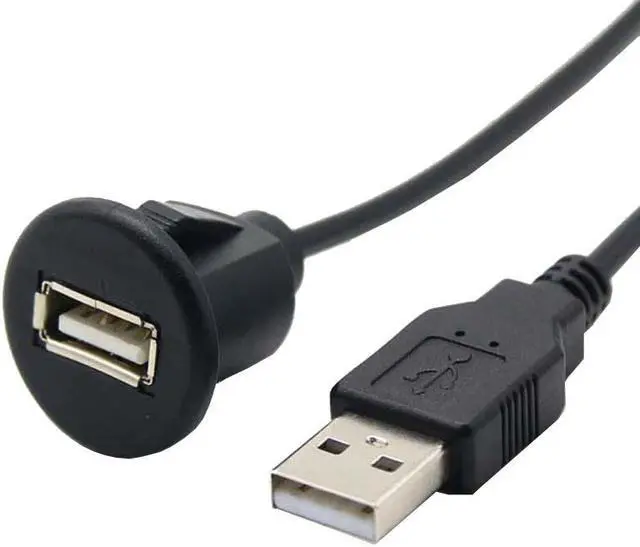 Main image of 1m PC Car Dash Board Mount USB 2.0 Male To Female Socket Extension Panel Transfer Date Charging Cable