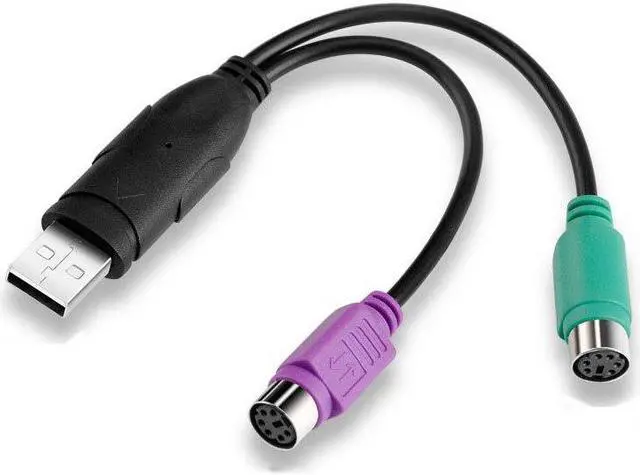 Main image of USB Male to 6Pin 6 Pin PS2 for PS/2 Female Extension Cable Y Splitter Adapter Connector for Keyboard Mouse Scanner