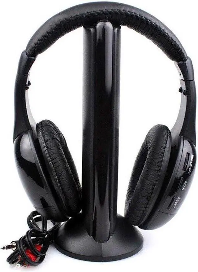 Alt view image 2 of 4 - 5 in 1 Wireless Headphones Watch Tv Earphone Cordless Headset for MP3 PC Stereo TV FM iPod