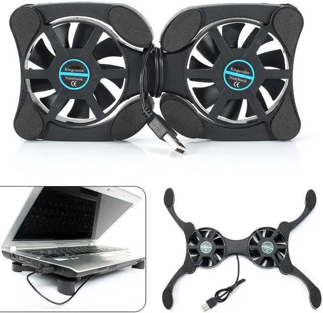 Alt view image 5 of 5 - New 100% USB Cooling 2 Fans Cooler Cooling Pad for Laptop Notebook