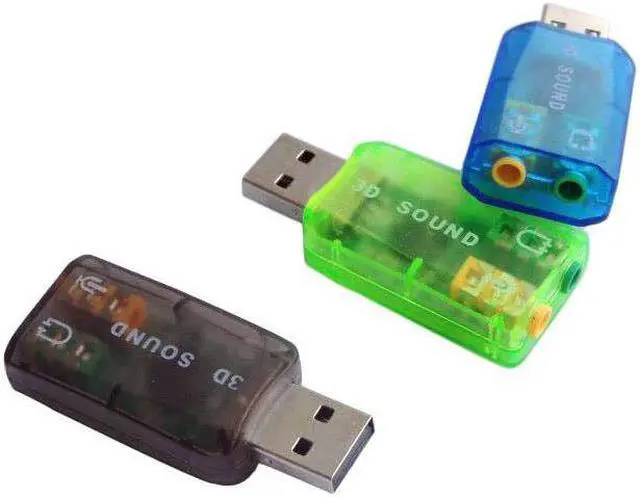 Alt view image 4 of 4 - Virtual 5.1 Sound Card External USB Audio Adapter Sound Card USB to Jack 3.5mm Earphone Micphone for PC Laptop Computer Notebook