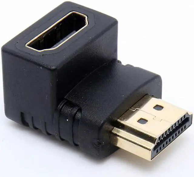Alt view image 2 of 3 - HDMI Cable Adapter 90 Degree Angle HDMI Male to HDMI Female for 1080P HDTV Cable Adaptor Converter Extender