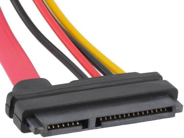 Alt view image 6 of 6 - 22Pin SATA Cable Male to Female 7+15 Pin Serial ATA SATA Data Power Combo Extension Cable Connector Conterver