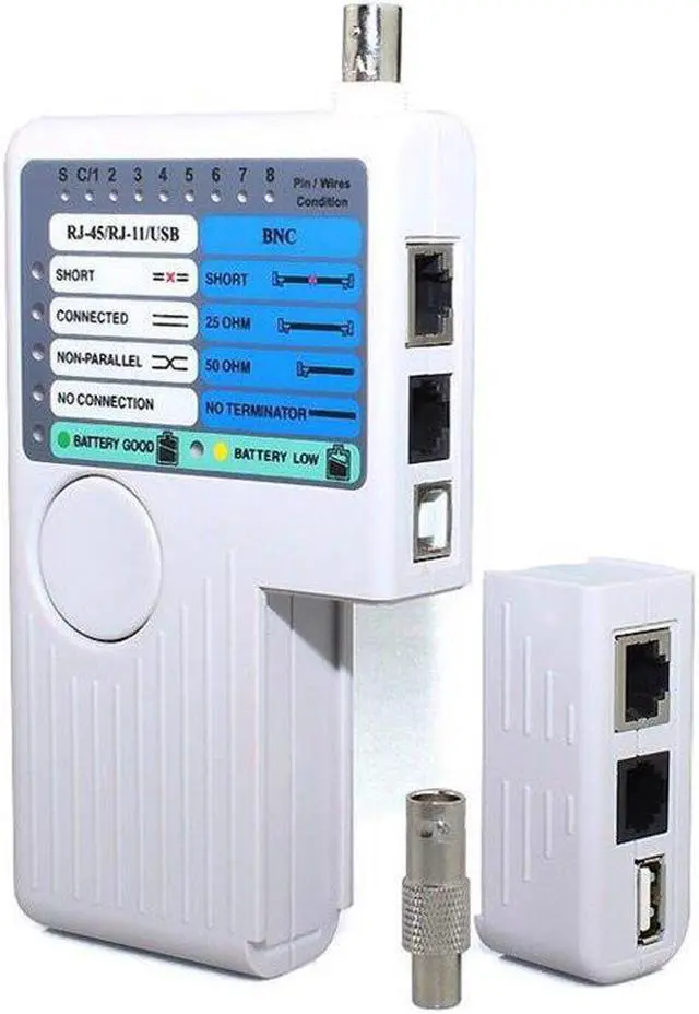 Main image of New Portable Ethernet Network Cable Tester Remote RJ11 RJ45 USB BNC LAN For UTP STP LAN Cables Tracker Detector Top Quality Tool