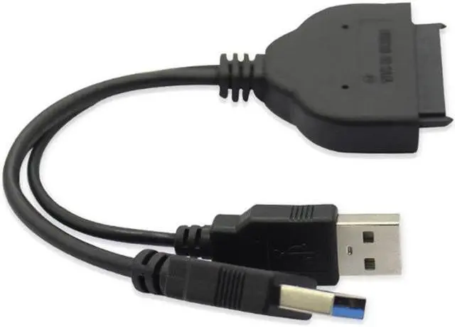 Alt view image 5 of 5 - SATA Cable 7+15pin 5Gbps SATA to USB 3.0 Drive Converter Adapter Cable for 2.5 inch HDD SSD