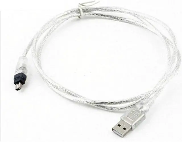 Alt view image 2 of 3 - USB Male to Firewire IEEE 1394 4 Pin Male iLink Adapter Cord firewire 1394 Cable for SONY DCR-TRV75E DV camera cable