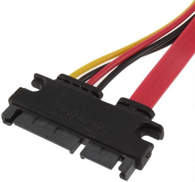 Alt view image 5 of 6 - 22Pin SATA Cable Male to Female 7+15 Pin Serial ATA SATA Data Power Combo Extension Cable Connector Conterver