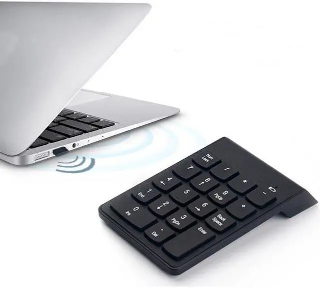 Alt view image 2 of 4 - 2.4G Wireless USB Numeric Keypad Mini Numpad 18 Keys Digital Keyboard for iMac/MacBook Air/Pro Laptop PC Notebook Desktop