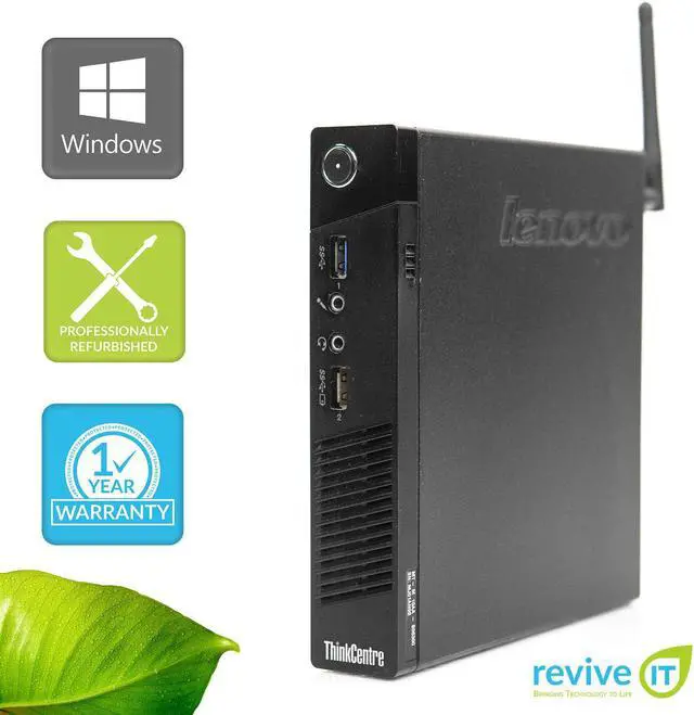 Alt view image 2 of 6 - Lenovo ThinkCentre M73 Tiny WiFi i5-4570T 2.90GHz 8GB 128GB SSD Windows 10 Pro 1 Yr Wty