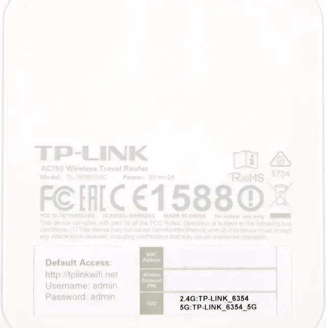 Alt view image 4 of 6 - TP-Link AC750 Wireless Portable Nano Travel Router(TL-WR902AC) - Support Multiple Modes, WiFi Router/Hotspot/Bridge/Range Extender/Access Point/Client Modes, Dual Band WiFi, 1 USB 2.0 Port