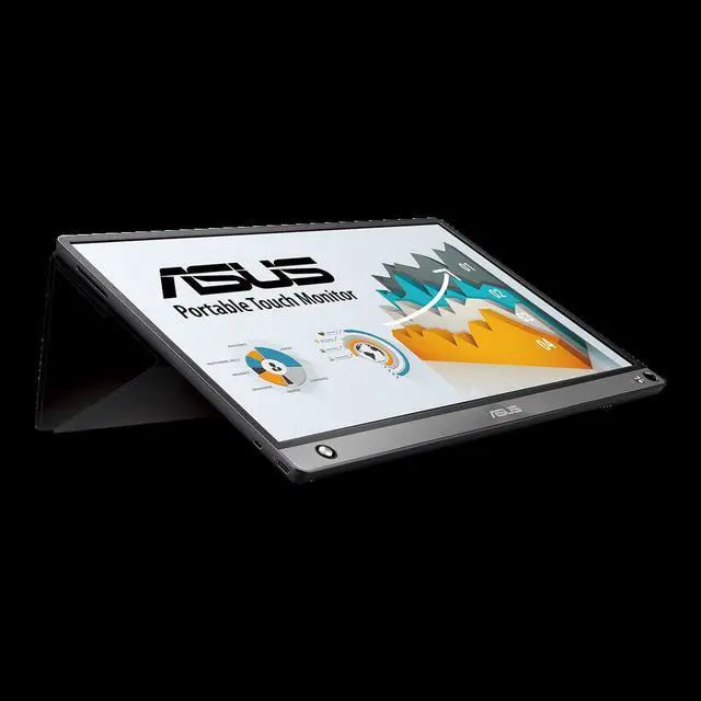 Alt view image 7 of 20 - ASUS ZenScreen Touch MB16AMT USB Portable Monitor  15.6-inch, IPS, Full HD, 10-point Touch, Built-in Battery, Hybrid Signal Solution, USB Type-C, Micro-HDMI, Compatible with Laptops, Smartphones, Gam