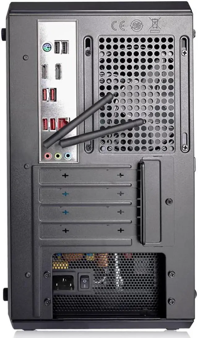 Alt view image 7 of 7 - H.E. Q-Box Gaming PC (Q-Box_4600G)  AMD Ryzen 5 4600G 6-Core 3.7GHz, 12-Thread CPU, 16GB DDR4 3200MHz RAM, 500GB SSD, Liquid Cooler,AC WiFi, Windows 10 Pro Desktop Computer