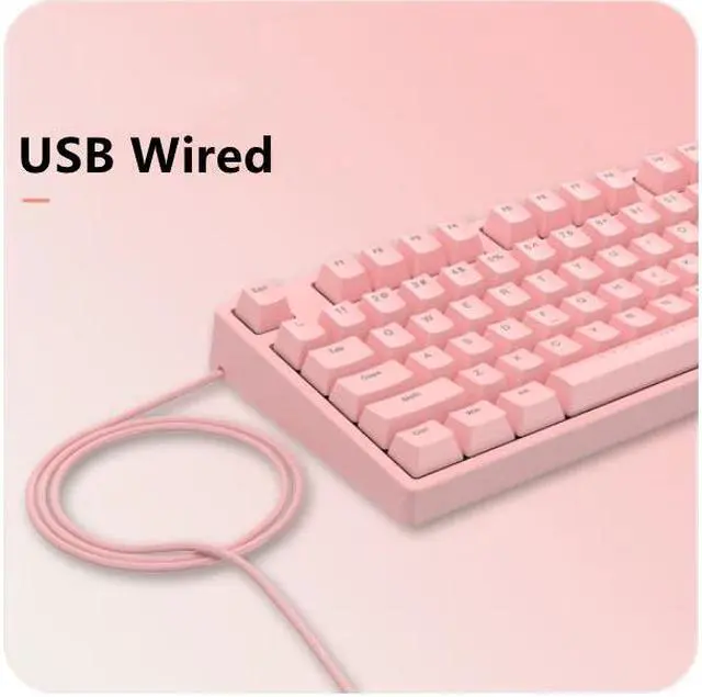 Alt view image 2 of 5 - iKBC C87 Wired mechanical gaming keyboard Cherry MX Red switch 87 keys PBT keycaps, Ergonomic  Design