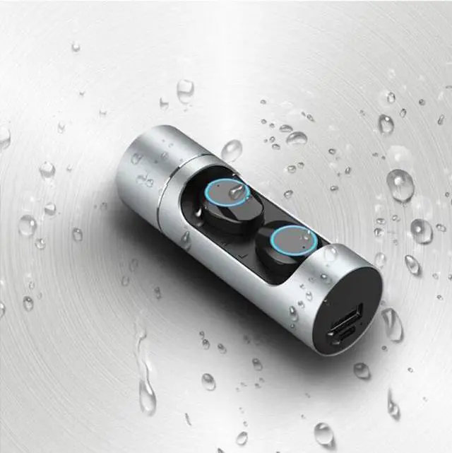 Alt view image 5 of 6 - Wireless Earbuds, K-01  Bluetooth 5.0 Headphones True Wireless Ear Buds 1000mAh Battery Fingerprint Touch Headphone