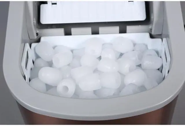 Alt view image 2 of 4 - Contertop ice maker Portable and compact ice maker Stainless Steel  Recycling and Waste-free 9.5 x 14.1 x 12.9 inches