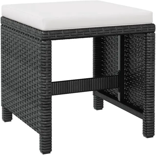 Alt view image 6 of 7 - vidaXL Patio Furniture Set Outdoor Table and Chair 11 Piece Acacia Wood Black
