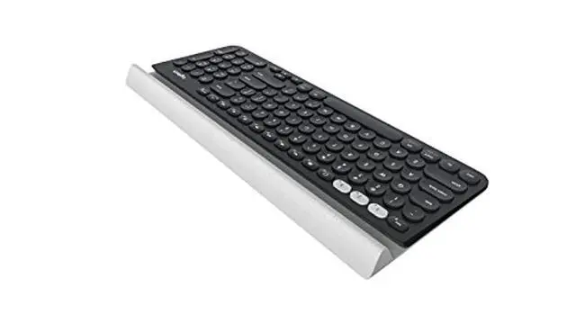 Alt view image 3 of 6 - Logitech K780 Multi-Device Wireless Keyboard for Computer, Phone and Tablet – Logitech Flow Cross-Computer Control Compatible – Speckles