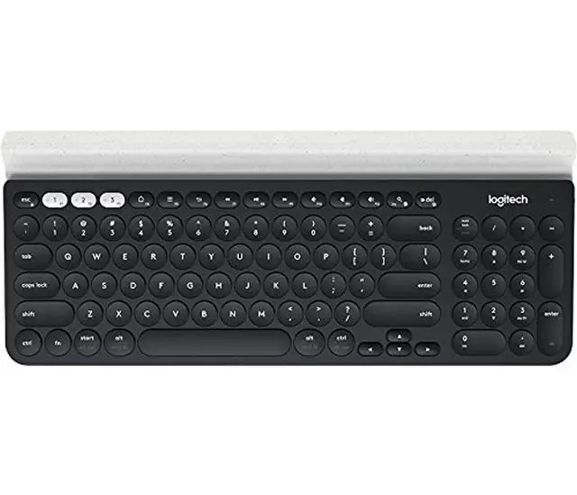 Alt view image 2 of 6 - Logitech K780 Multi-Device Wireless Keyboard for Computer, Phone and Tablet – Logitech Flow Cross-Computer Control Compatible – Speckles