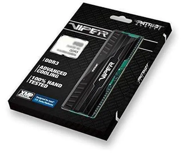 Alt view image 2 of 8 - Patriot Memory Performance Viper 3 DDR3 8GB Memory Kit PC3-15000 (1866MHZ) PV38G186C0K Black Mamba
