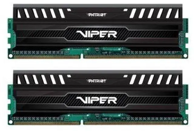 Main image of Patriot Memory Performance Viper 3 DDR3 8GB Memory Kit PC3-15000 (1866MHZ) PV38G186C0K Black Mamba