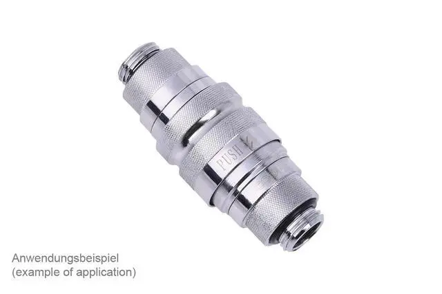 Alt view image 3 of 3 - Alphacool Eiszapfen Quick Release Female G1/4 AG - Chrome (17439)