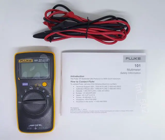 Alt view image 6 of 6 - FLUKE 101/FLUKE101/F101 0.1 MV Miniature Digital Multimeter Table than F15B more Portable F-101.