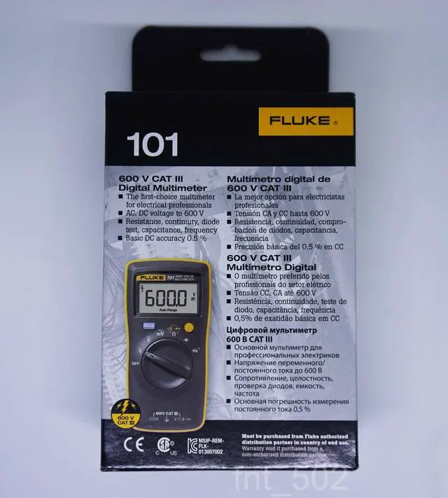 Alt view image 3 of 6 - FLUKE 101/FLUKE101/F101 0.1 MV Miniature Digital Multimeter Table than F15B more Portable F-101.