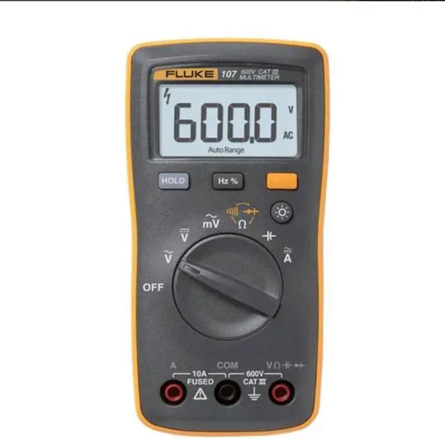 Alt view image 2 of 11 - Fluke 107 Ac/dc Current Handheld Digital Multimeter