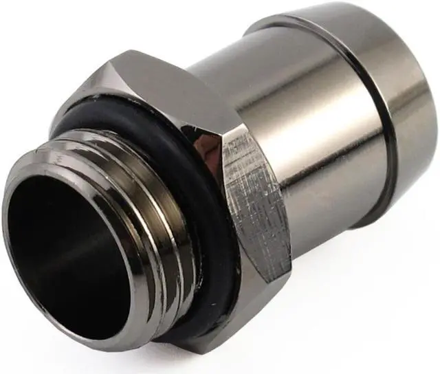 Alt view image 8 of 8 - XSPC G1/4" to (13mm) 1/2" Barb Fitting - Black Chrome Finish