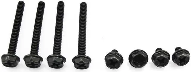 Alt view image 4 of 4 - XSPC Radiator Screw Set, #6-32 UNC, Mixed 5mm & 30mm, Black, 8-pack