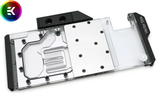 Alt view image 6 of 6 - EKWB EK-Vector Strix RTX 2070 RGB GPU Waterblock, Nickel/Plexi