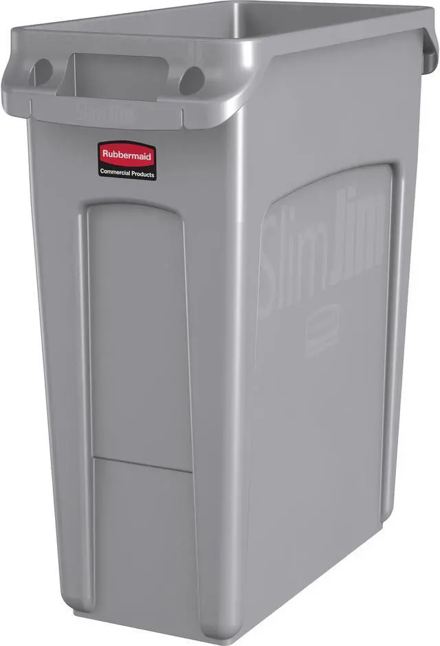 Main image of RUBBERMAID COMMERCIAL 1971258 Slim Jim 16 gal Rectangular Slim-Profile Plastic