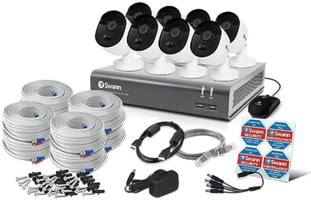 Alt view image 6 of 7 - Swann - SWDVK-845808V-US - Swann SWDVK-845808V-US 8-Channel 1080p 1TB DVR with 8 Cameras & Google Assistant