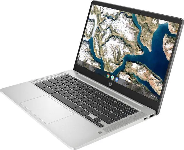 Alt view image 3 of 7 - HP Chromebook, 14a-na0061dx, FHD, N4000, 4GB, 32GB, Sliver